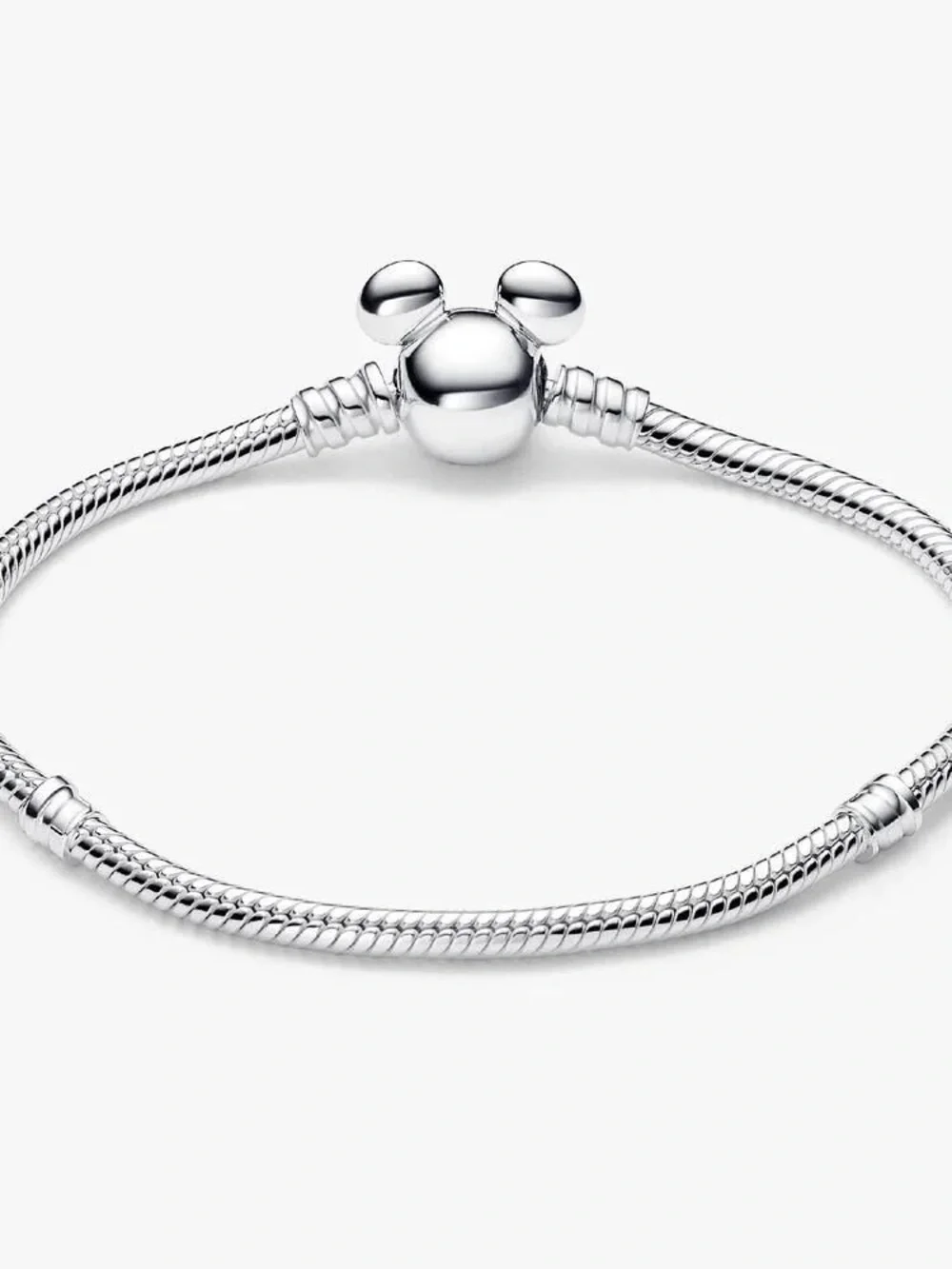 Pandora Disney Mickey Mouse Clasp Moments Snake Chain Bracelet